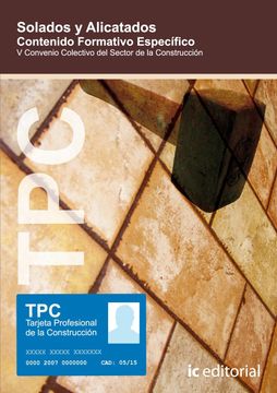 portada Tpc Solados y Alicatados: Contenido Formativo Específico