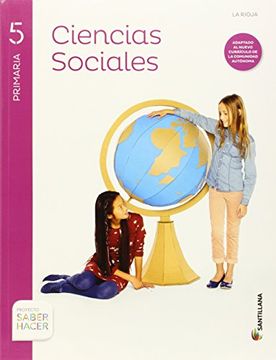 portada Ciencias Sociales + Atlas Rioja 5 Primaria Santillana