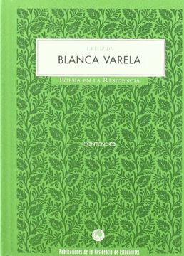portada Poesía en la Residencia. La voz de Blanca Varela (in Spanish)