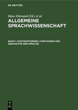 portada Existenzformen, Funktionen und Geschichte der Sprache (in German)