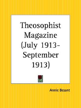 portada theosophist magazine july 1913-september 1913