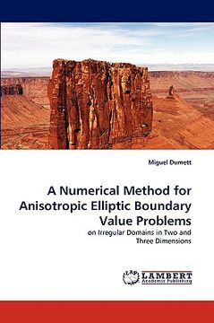 portada a numerical method for anisotropic elliptic boundary value problems (en Inglés)