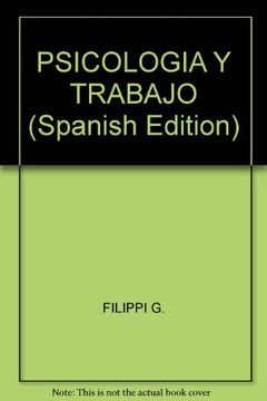 portada Psicologia Y Trabajo (spanish Edition)
