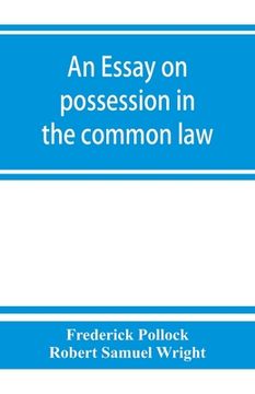 portada An essay on possession in the common law