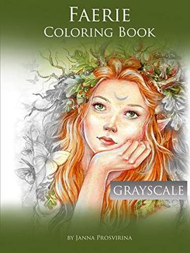 portada Faerie Coloring Book: Grayscale (in English)