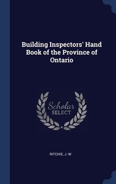 portada Building Inspectors' Hand Book of the Province of Ontario (en Inglés)