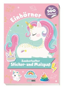 portada Einhörner: Zauberhafter Sticker- und Malspaß (en Alemán)