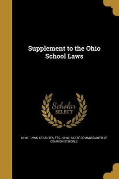 portada Supplement to the Ohio School Laws (in English)