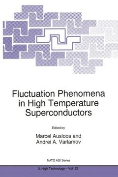 portada Fluctuation Phenomena in High Temperature Superconductors (Nato Science Partnership Subseries: 3) (en Inglés)