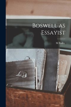 portada Boswell as Essayist