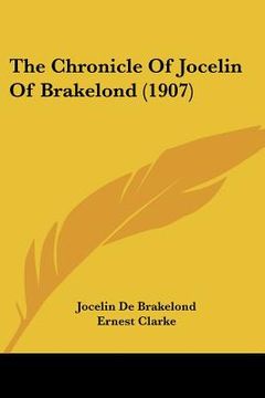 portada the chronicle of jocelin of brakelond (1907) (en Inglés)