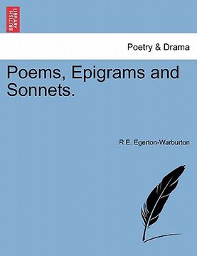 portada poems, epigrams and sonnets. (en Inglés)