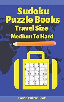 portada Sudoku Puzzle Books Travel Size Medium to Hard: Travel Activity Book for Adults Large Print (en Inglés)