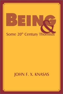 portada being and some 20th century thomists (in English)