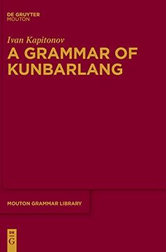 portada A Grammar of Kunbarlang (Issn, 89) (en Inglés)