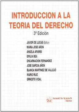 Libro Introducción A La Teoría Del Derecho De Javier De Lucas Martín ...