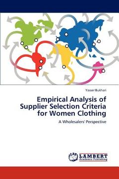 portada empirical analysis of supplier selection criteria for women clothing (en Inglés)