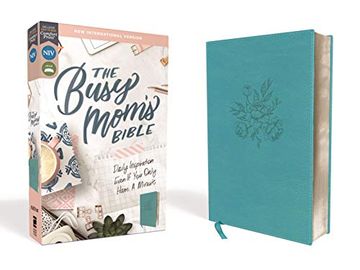 portada Niv, Busy Mom's Bible, Leathersoft, Teal, red Letter Edition, Comfort Print: Daily Inspiration Even if you Only Have one Minute (in English)