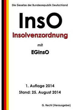portada InsO - Insolvenzordnung mit EGInsO (in German)