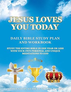 portada Jesus Loves you Today Daily Bible Study Plan and Workbook (en Inglés)