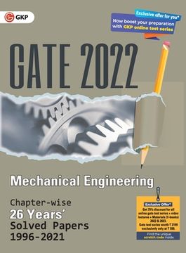 portada GATE 2022 Mechanical Engineering - 26 Years Chapter-wise Solved Papers (1996-2021) (en Inglés)