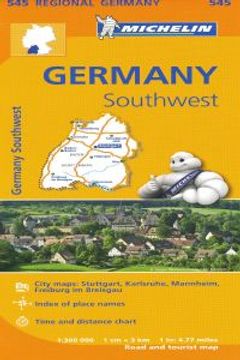 portada Mapa 545 Germany Southwest (en Inglés)
