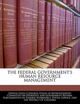 portada the federal government's human resource management (en Inglés)
