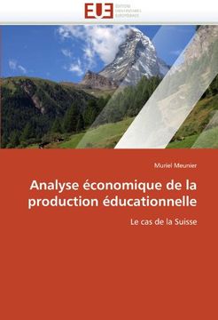 portada Analyse Economique de La Production Educationnelle