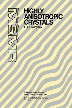 portada Highly Anisotropic Crystals (en Inglés)