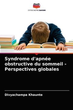 portada Syndrome d'apnée obstructive du sommeil - Perspectives globales (in French)