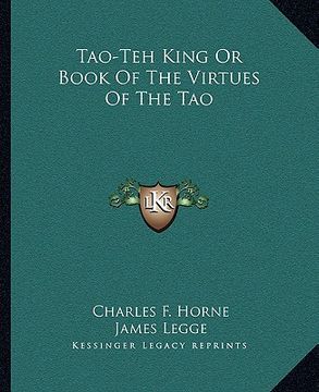 portada tao-teh king or book of the virtues of the tao (en Inglés)