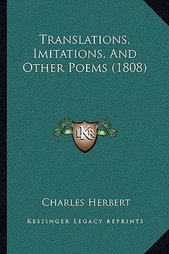 portada translations, imitations, and other poems (1808) (en Inglés)