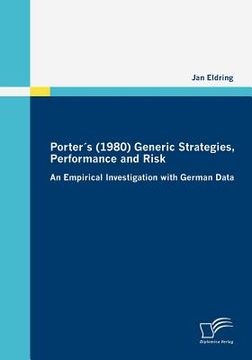 portada porter s (1980) generic strategies, performance and risk (en Inglés)