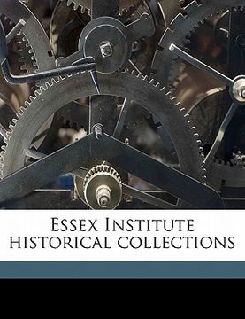 portada essex institute historical collections (en Inglés)