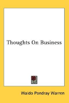 portada thoughts on business (en Inglés)