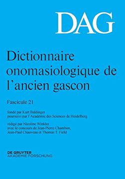 portada Dictionnaire Onomasiologique de LAncien Gascon dag (en Francés)