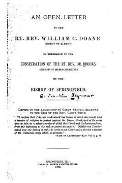 portada An Open Letter to the Rt. Rev. William C. Doane (in English)
