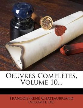 portada Oeuvres Complètes, Volume 10... (in French)