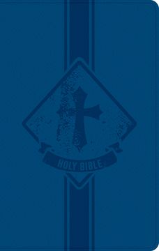portada KJV Kids Bible, Thinline Edition, Navy Leathertouch (en Inglés)
