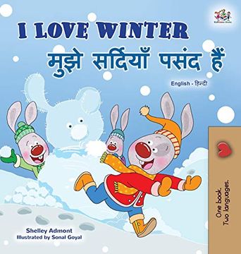 portada I Love Winter (English Hindi Bilingual Book for Kids) (English Hindi Bilingual Collection) (in Hindi)