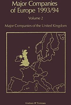 portada Major Companies of Europe 1993/94: Volume 2 Major Companies of the United Kingdom