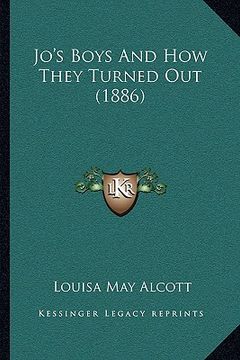 portada jo's boys and how they turned out (1886) (en Inglés)