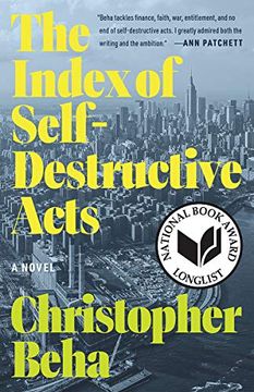 portada The Index of Self-Destructive Acts (en Inglés)