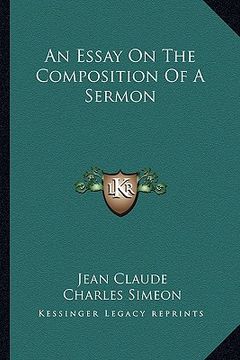 portada an essay on the composition of a sermon (in English)
