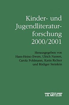portada Kinder- Und Jugendliteraturforschung 2000/2001: Mit Einer Gesamtbibliographie Der Veröffentlichungen Des Jahres 2000 (in German)