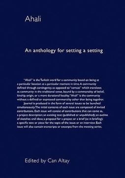 portada Ahali: An Anthology for Setting a Setting (en Inglés)