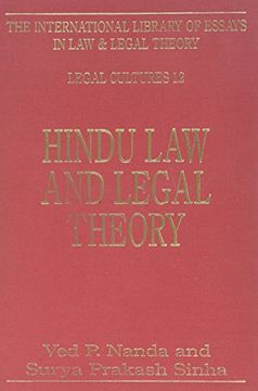 portada Hindu law and Legal Theory (International Library of Essays in law and Legal Theory) (en Inglés)