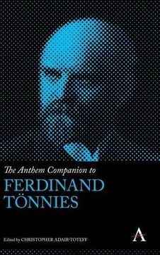 portada The Anthem Companion to Ferdinand Tönnies (Anthem Companions to Sociology)