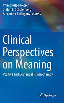 portada Clinical Perspectives on Meaning: Positive and Existential Psychotherapy (in English)