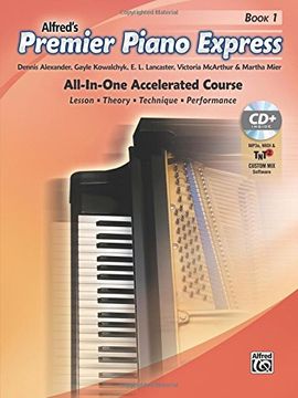 portada Premier Piano Express, bk 1: All-In-One Accelerated Course, Book, Cd-Rom & Online Audio & Software (Premier Piano Course) (in English)